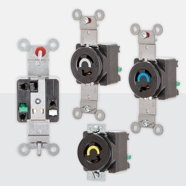 Increase performance with faster terminating Hubbell Twist-Lock¬Æ EdgeConnect‚Ñ¢ 3-Wire Single Receptacles